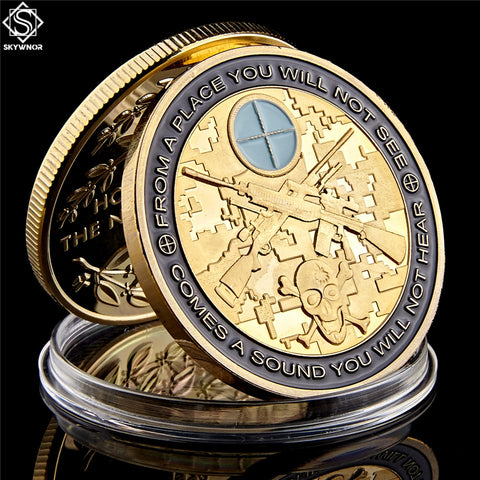 Military Skull Sniper Collectible Coin