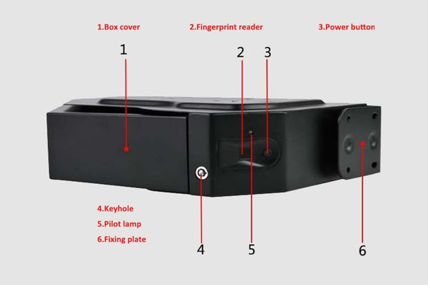 Desk Side Finger Print Gun Safe