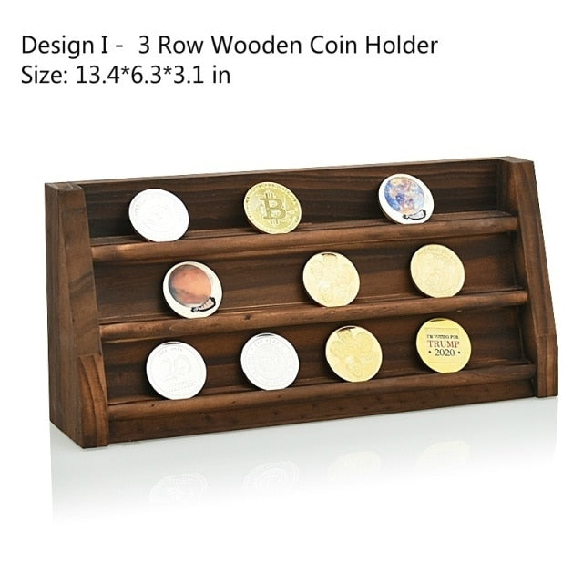 Wooden Challenge Coin Display Box