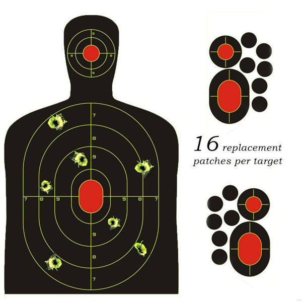 10pc 14.5 Inch Human Body Shape Targets